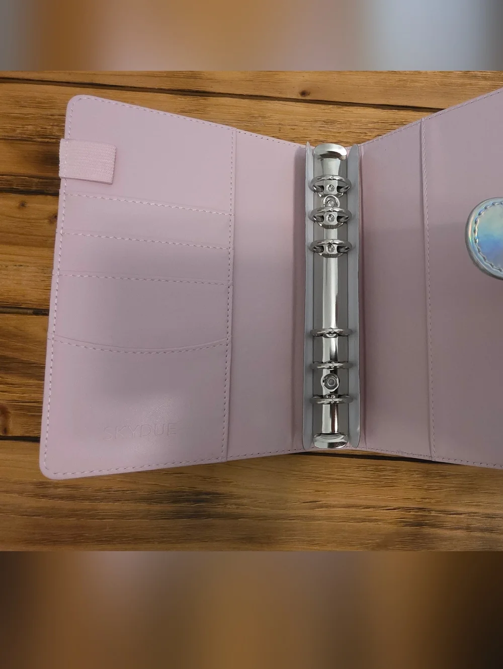 Holographic Silver Planner Organizer